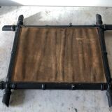 Bamboo style wooden mirror 53 x 45