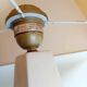 Large living room lamp signed louis drimmer 80s