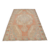 Tapis anatolien orange et beige sku 2434