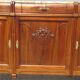 Art Deco sideboard in walnut with a marble top