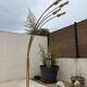 5-light gold floor lamp, 70s design