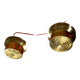 Pair of Danish brass ceiling lights model T742, Hans Agne Jakobson 1960.