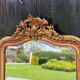 Louis XV Style Mirror In Stuccoed And Gilded Wood Circa 1880, Beveled Glass