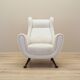 White armchair, Italian design, 1980s, production: Italy