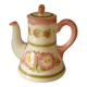 Cafetiere en faience Henriot Quimper rose