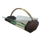 Rosewood, brass and glass centerpiece, art deco, 1930s-40s