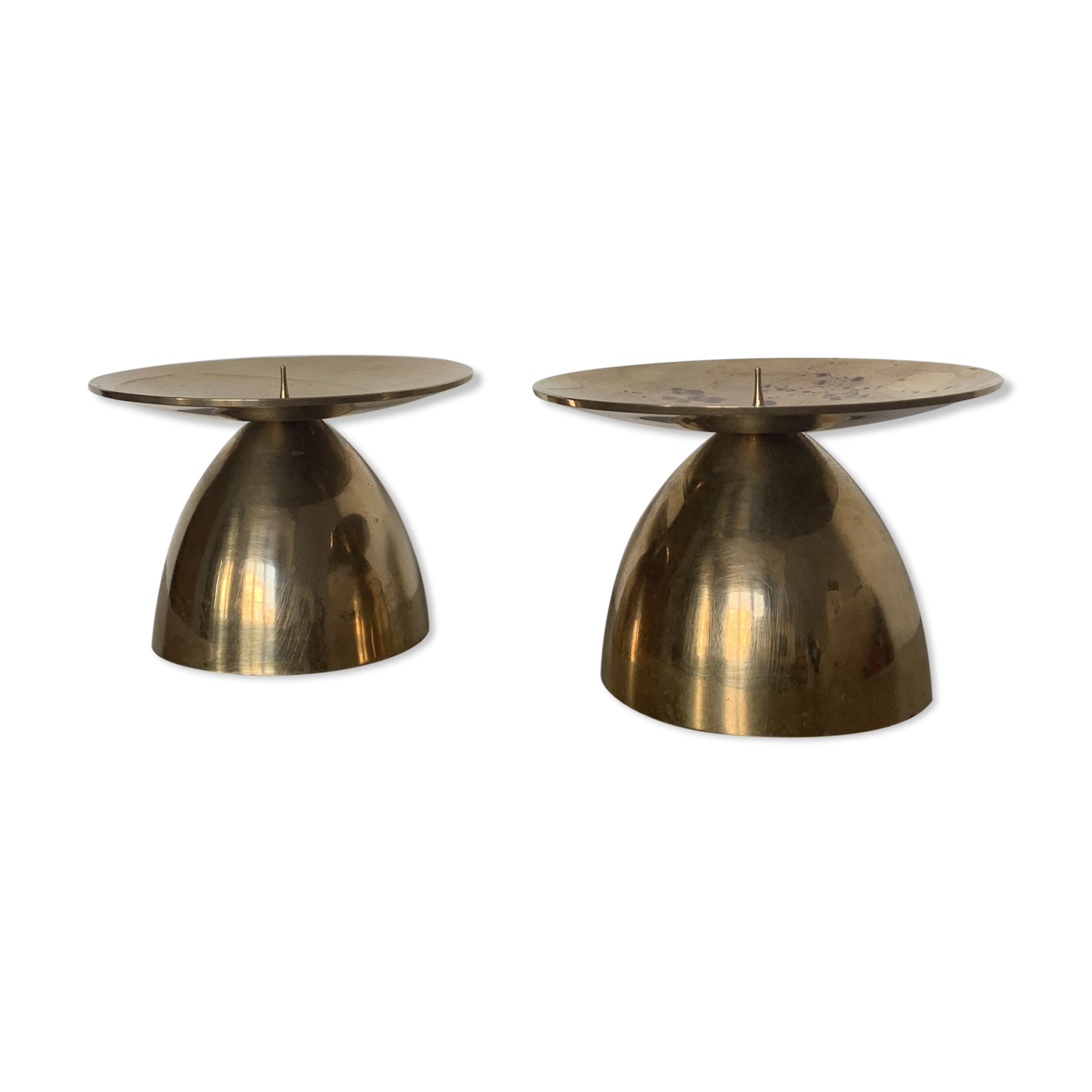 Set of brass candlesticks