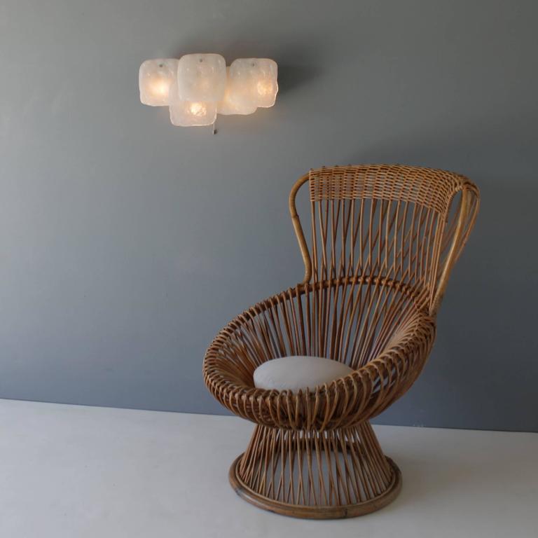 Pair of sconces JT Kalmar in iced glass