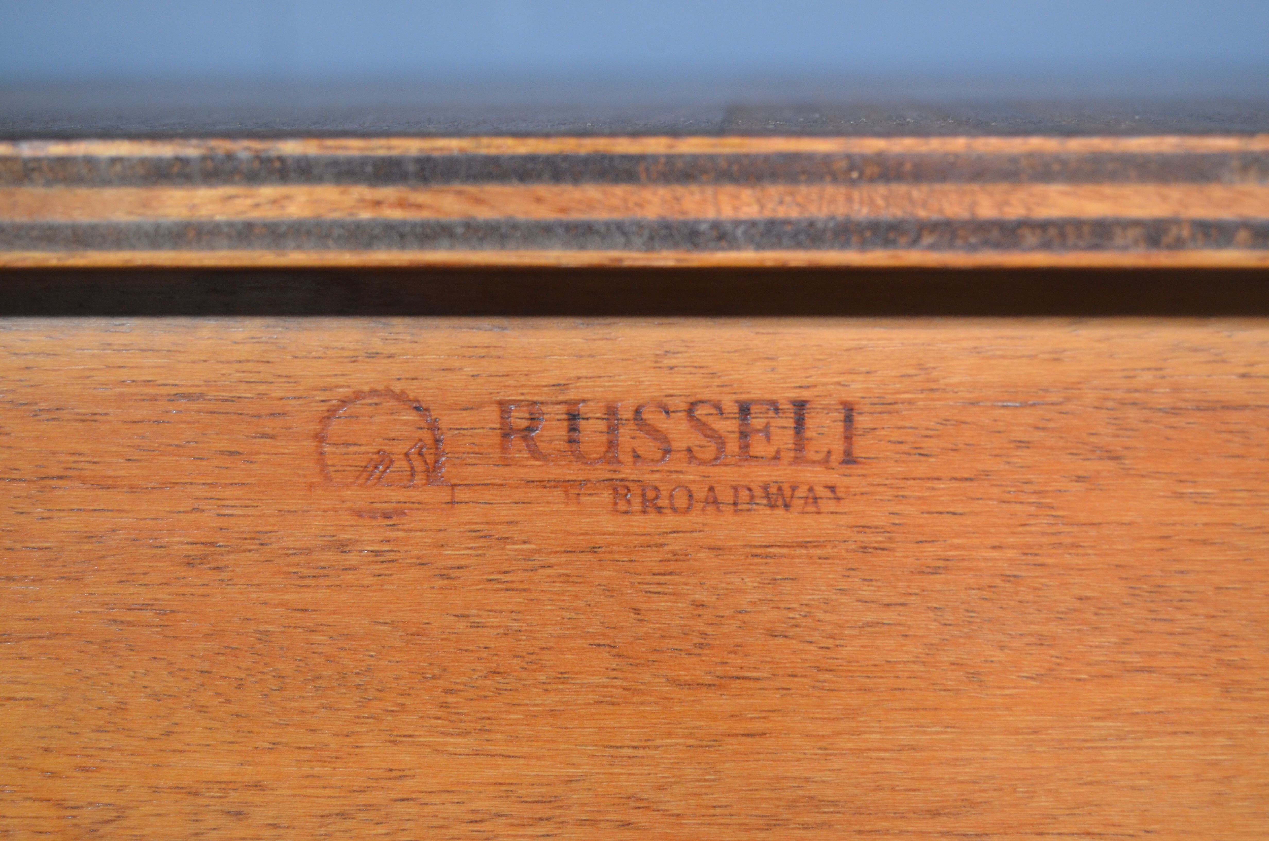Midcentury Gordon Russell walnut and beech desk