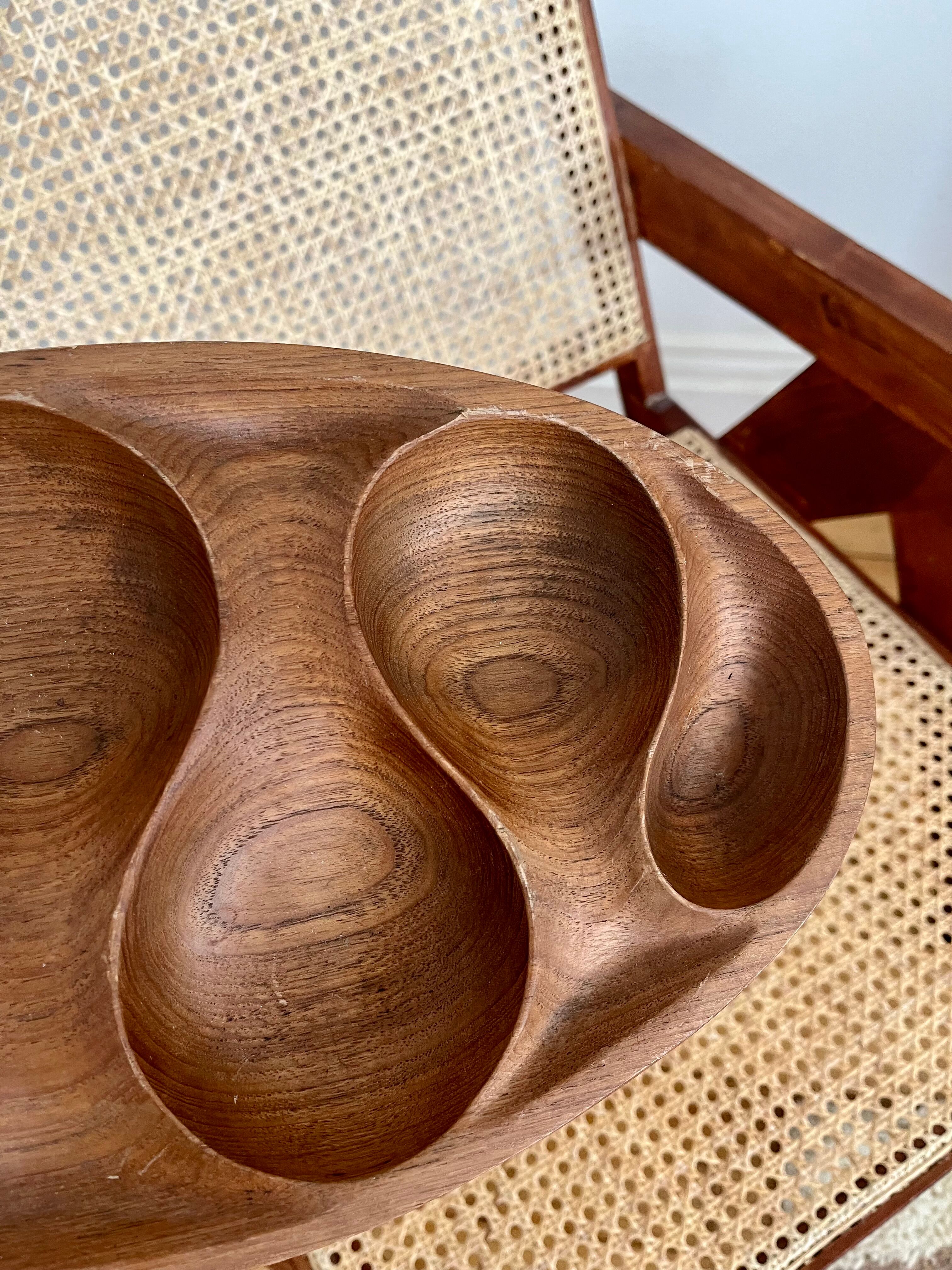 Brutalist wooden dish