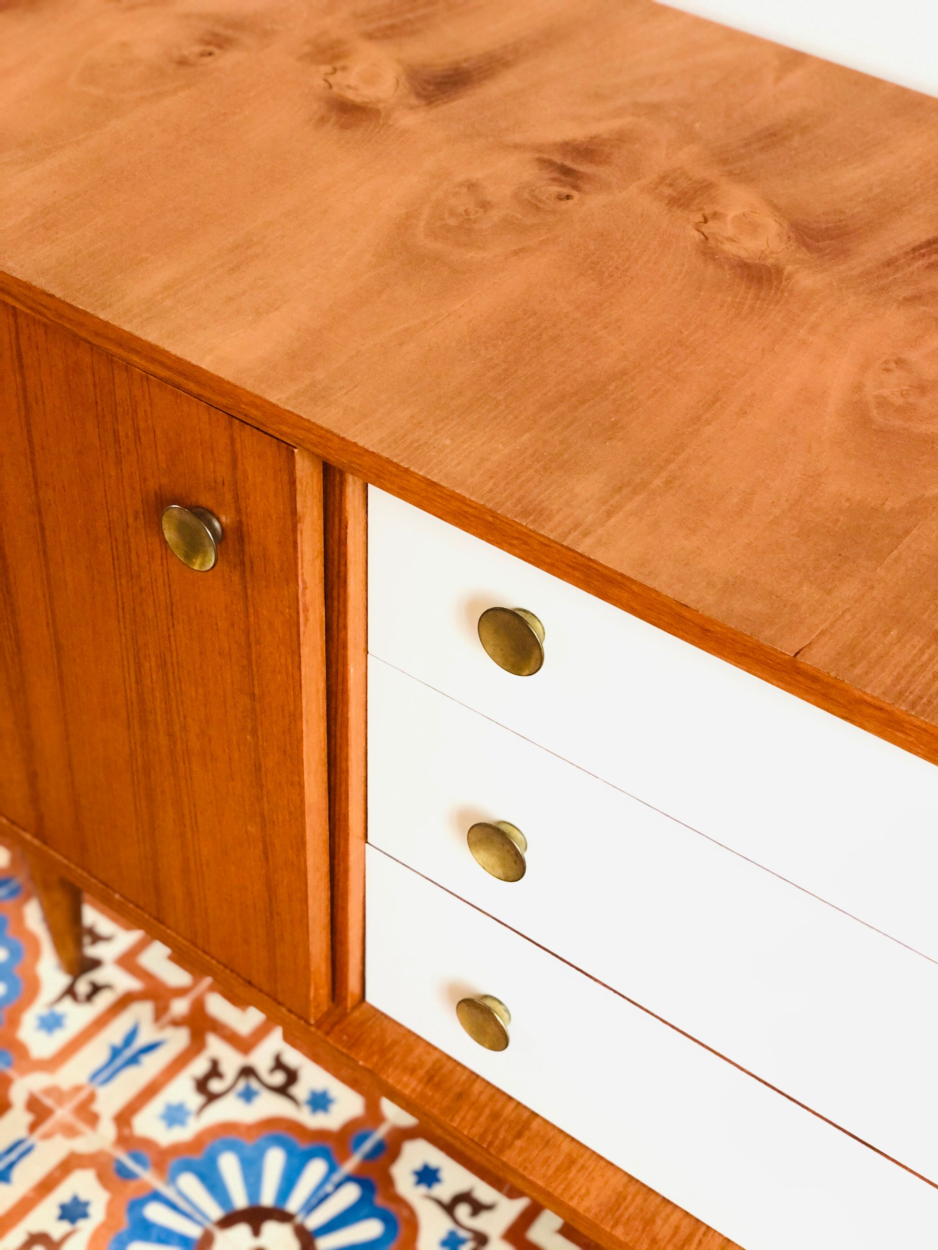 Vintage teak dresser