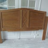 Headboard for a 160 bed in solid walnut. Unique piece made from old elements.