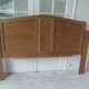 Headboard for a 160 bed in solid walnut. Unique piece made from old elements.
