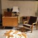Vintage cowhide rug 1970