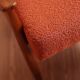 Fauteuil lounge et repose-pieds Vintage Terracota Boucle