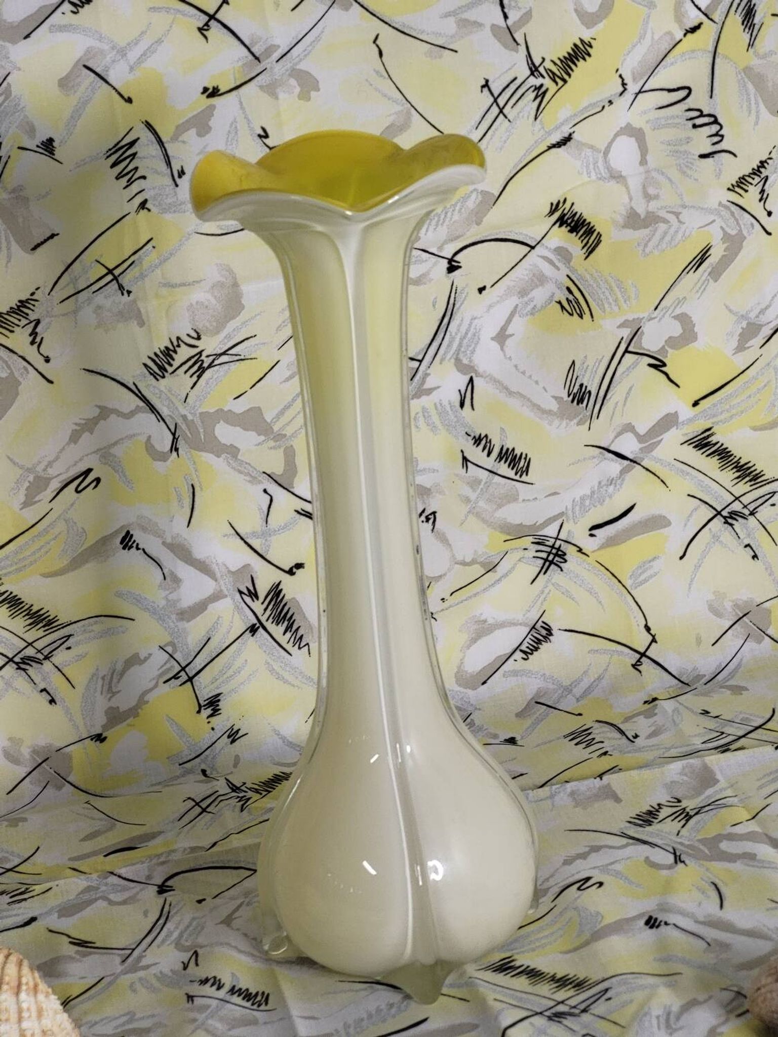 Vintage yellow vase