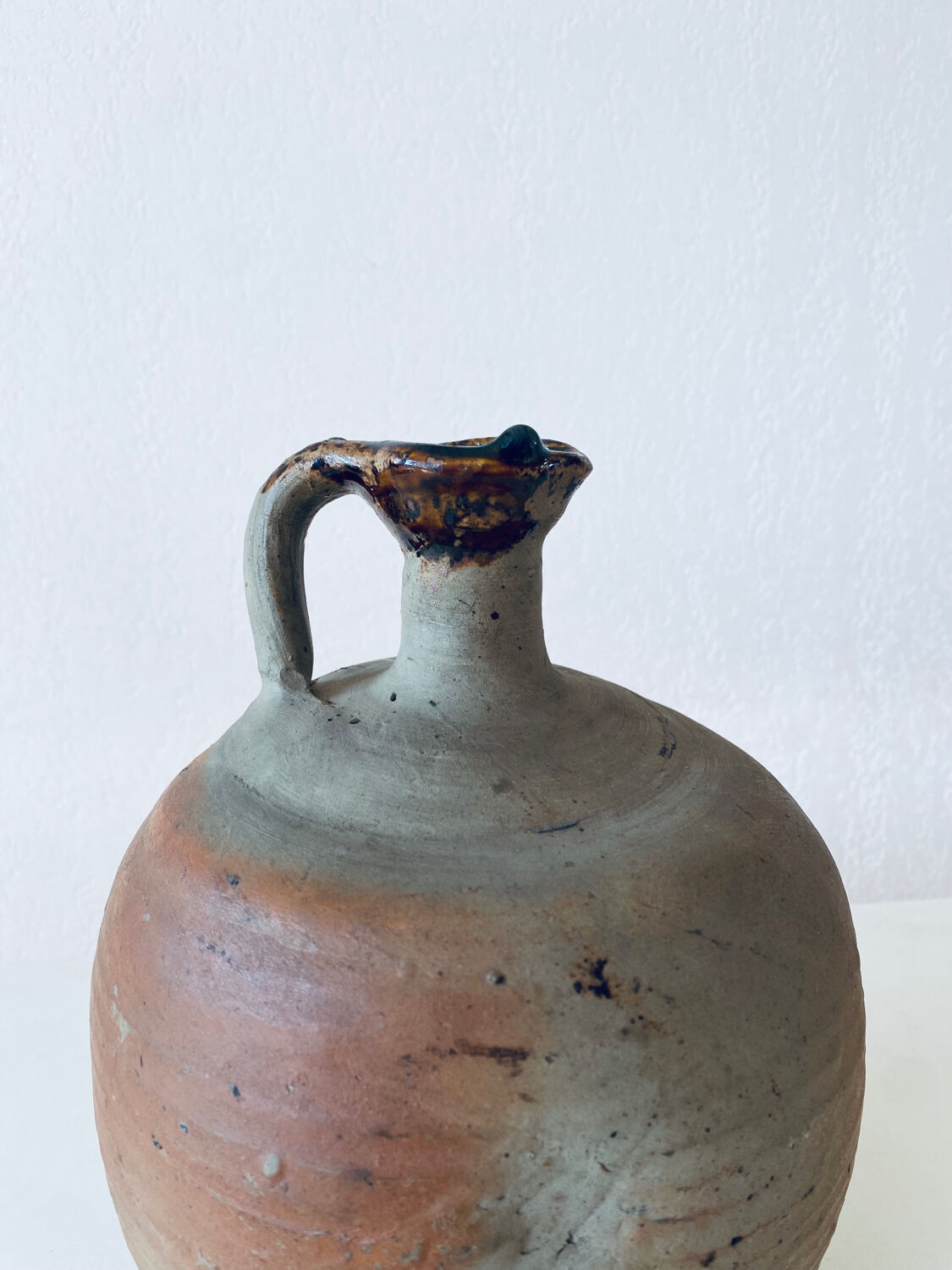 Antique terracotta jug