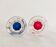 Set of 2 cut crystal liqueur glasses