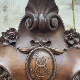Miroir en noyer sculptée Napoléon III