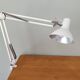 Articulated white desk lamp