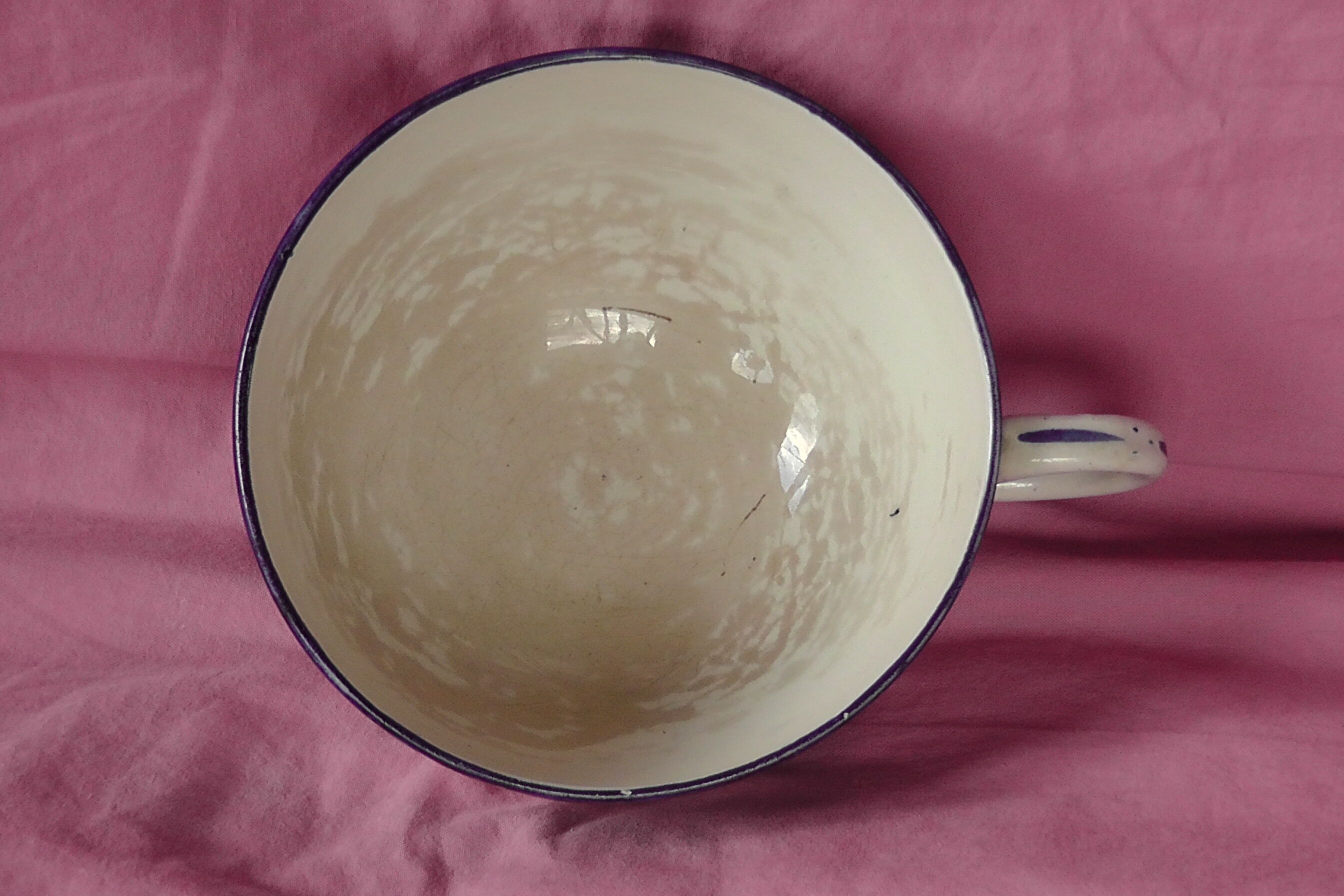 Lunch Faience toast of Gien XIXem century