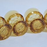 Vintage Amber Glass Orangeade Set - 1 Carafe + 4 Glasses - Made in Italy