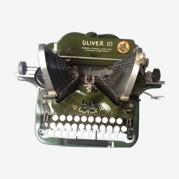 10 it uses ancient oliver typewriter