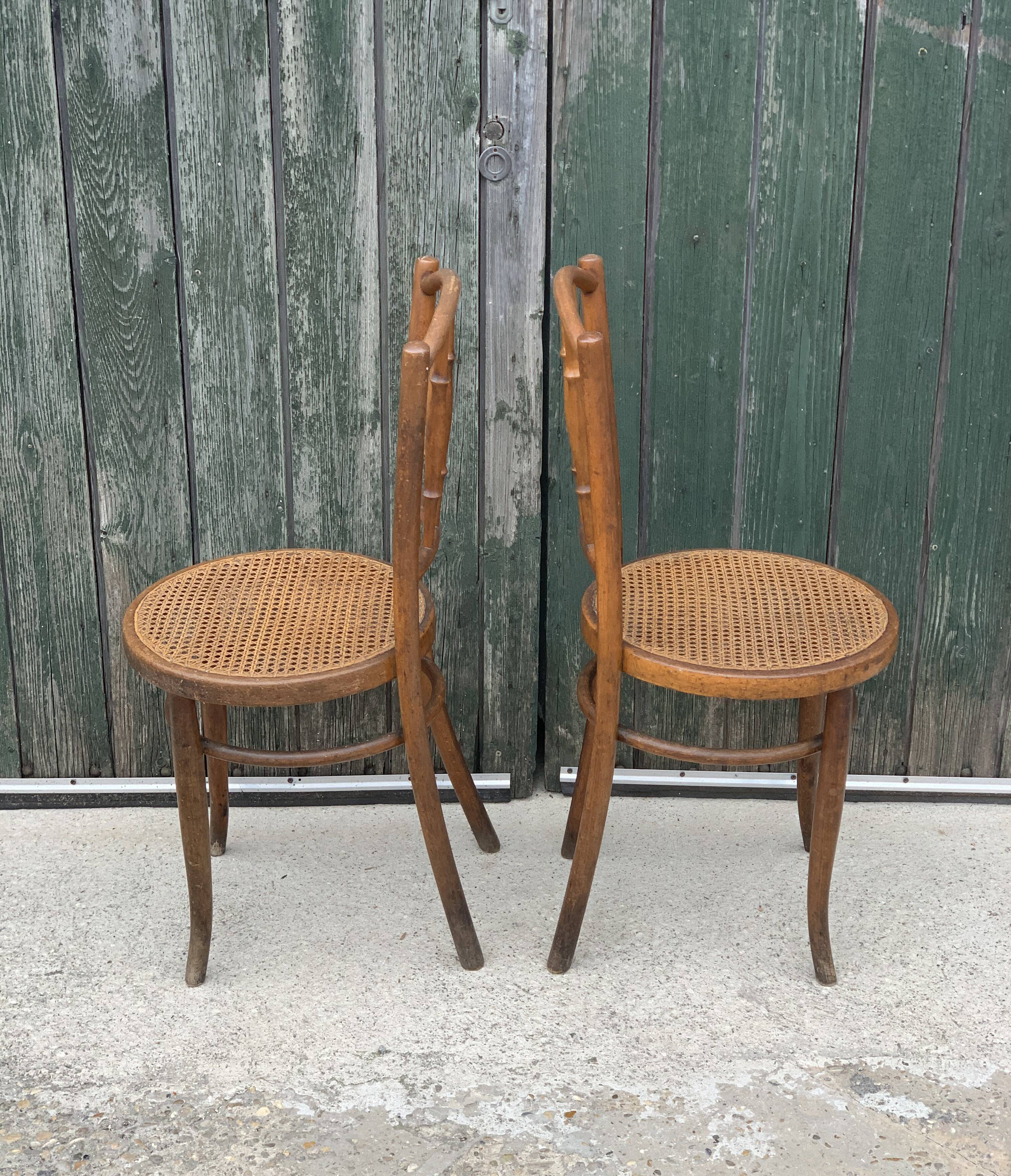Pair of bistro chairs 1950