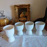 Anciens mazagrans en porcelaine blanche France