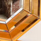 Vintage Schöninger smoked mirror, large octagonal beveled wall mirror