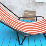 Vintage portable and removable deckchair