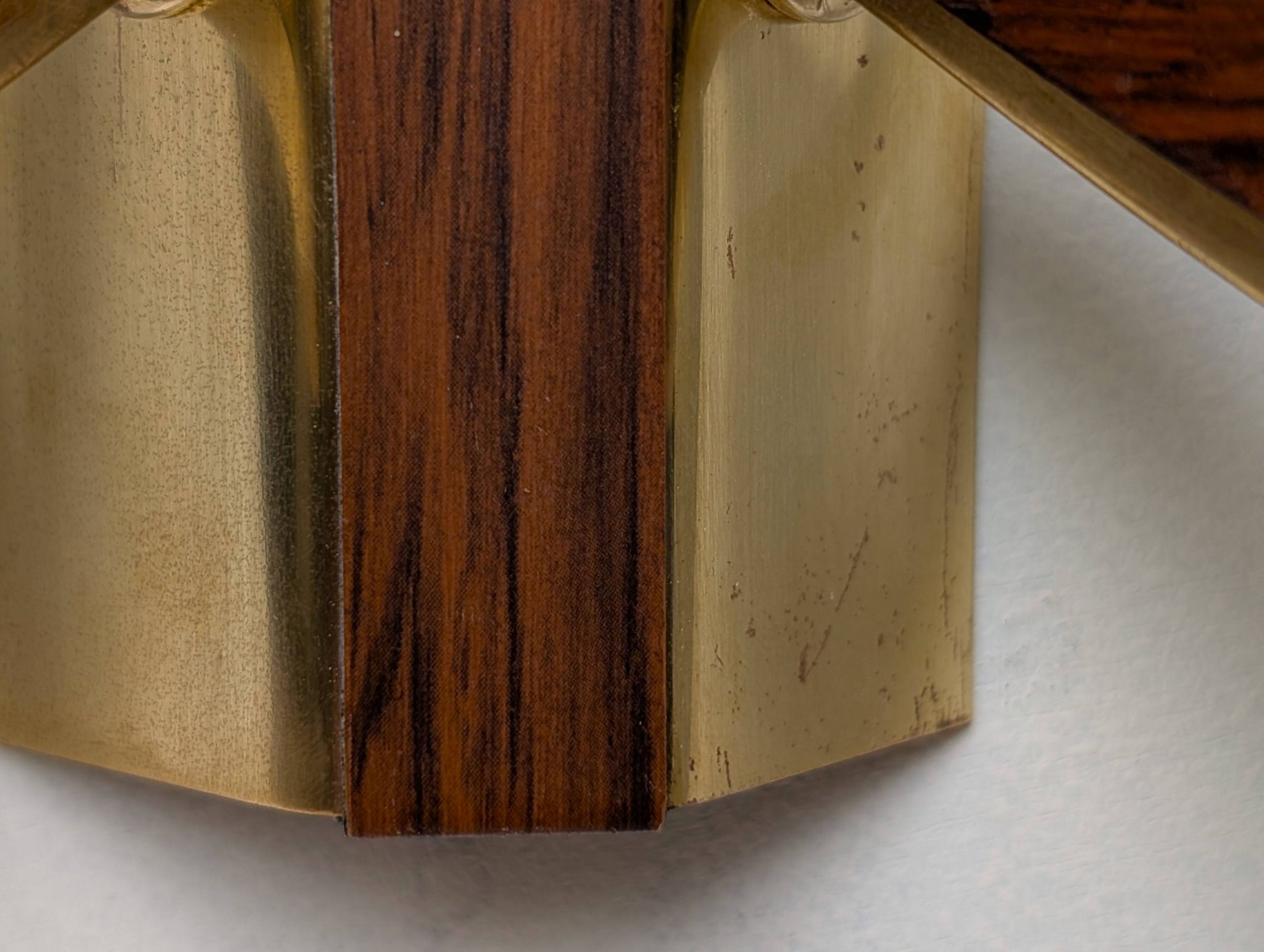 Brass wall light