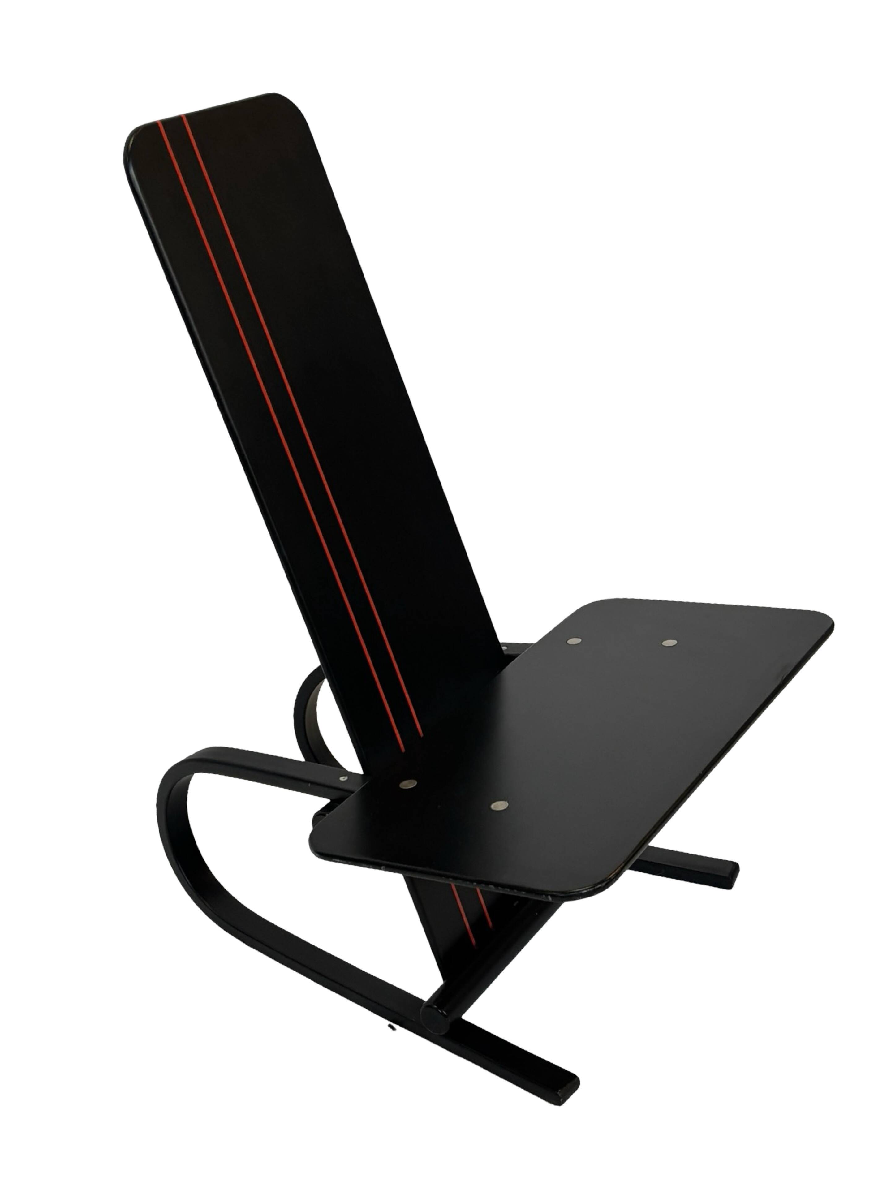 Vintage Danish postmodern Andreas Hansen plywood armchair