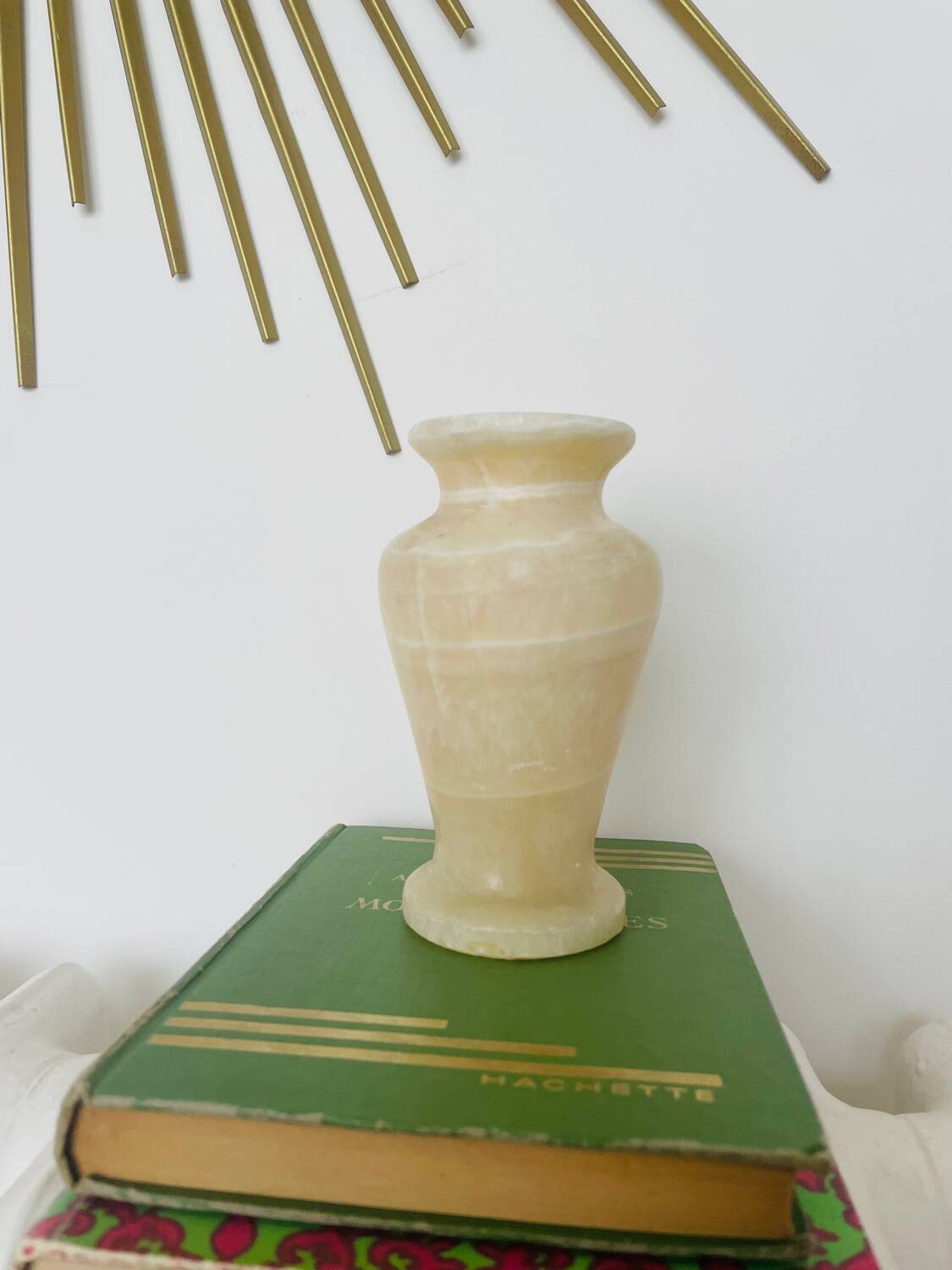 Vintage alabaster vase