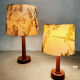 Vintage Danish design table lamp teak ‘Nature’