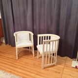 Pair of armchairs designed by Josef Hoffmann for Cabaret Fledermaus, Austri