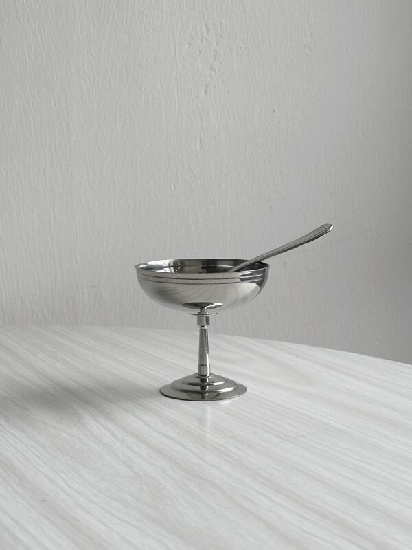 6 coupelles sur pied en inox Letang Remy