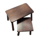 Lot de deux tables gigogne en orme