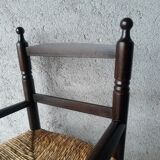 Antique armchair mulched vintage child