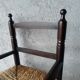Fauteuil ancien paillé enfant vintage