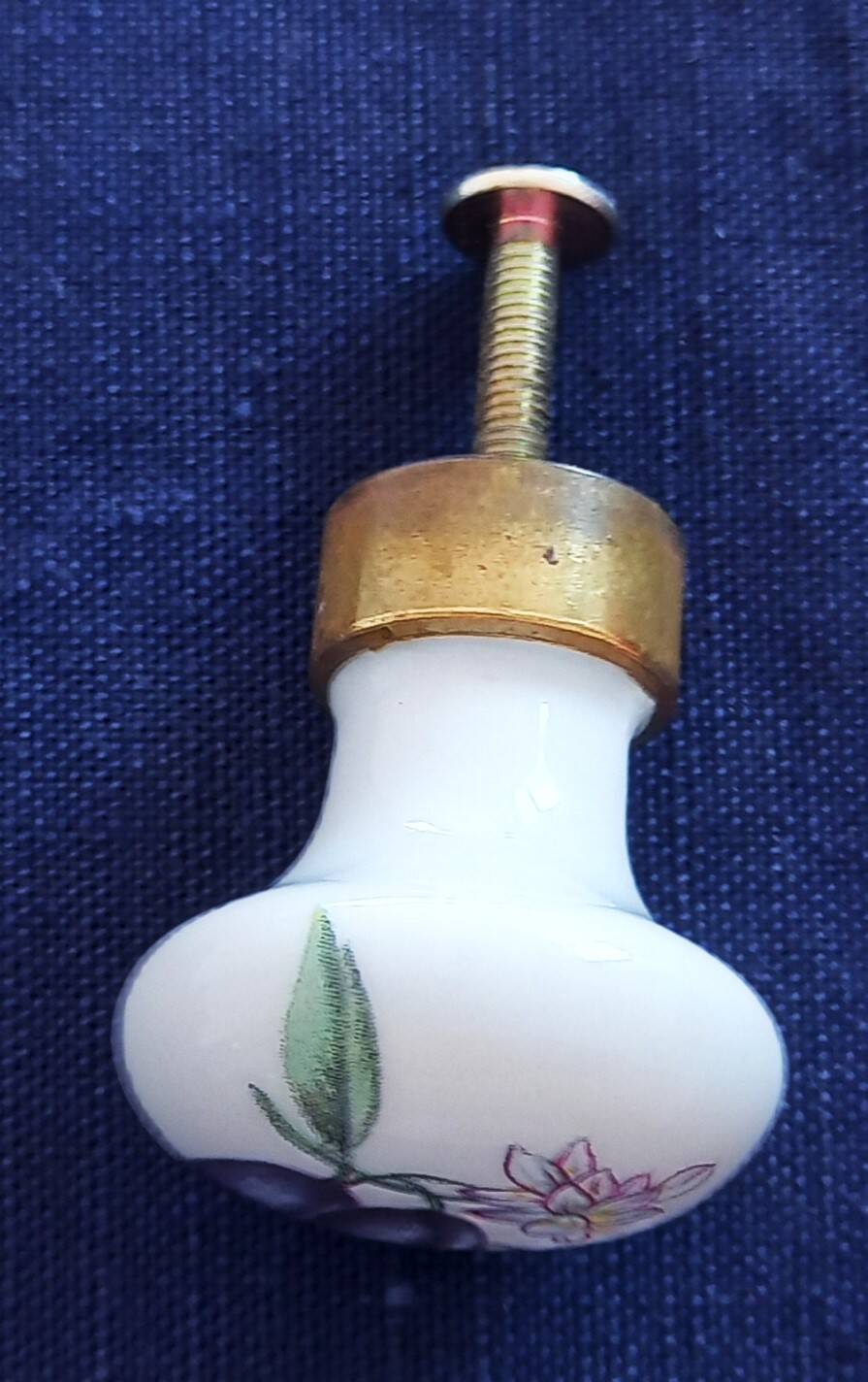 4 Limoges porcelain door knobs