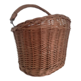 Vintage wicker basket for bicycle
