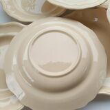 Sarreguemines ivory plates