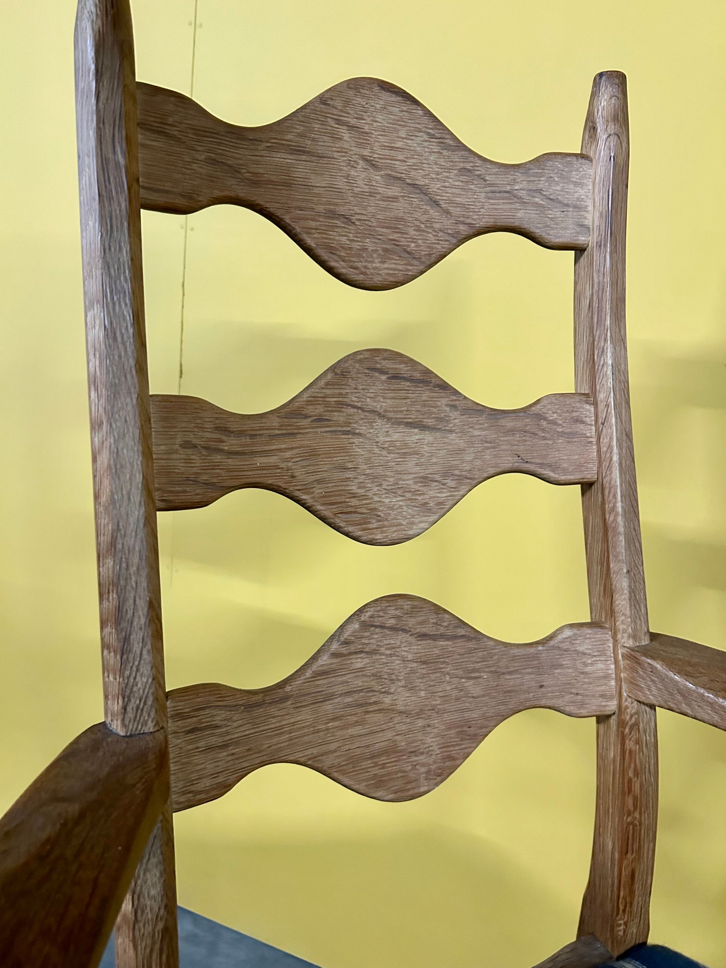 Danish vintage oak armchair 1960s