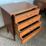 Scandinavian teak chest of drawers from the 60s