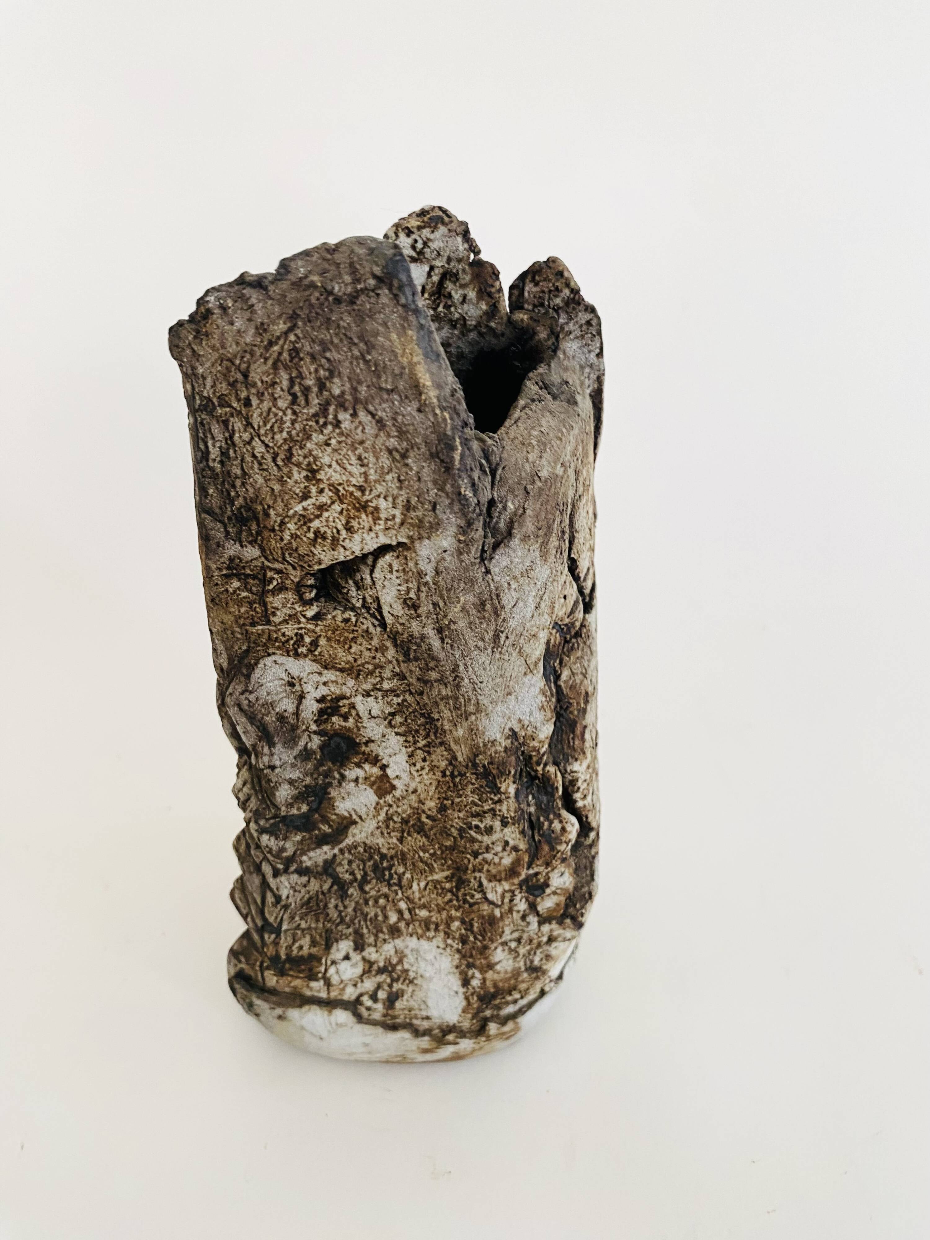 Vase wabi sabi terre cuite raku
