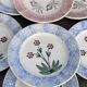6 mismatched Sarreguemines plates