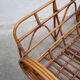 Vintage rattan pretzel sofa