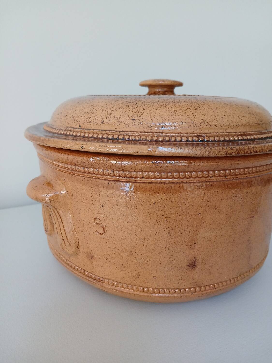 Vegetable salad bowl terracotta pottery