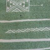Green Berber Kilim in pure wool 110x63cm